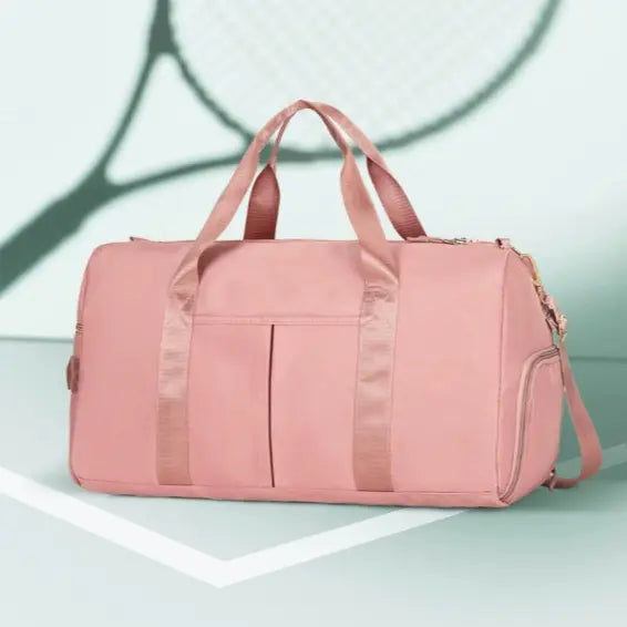 Gym Bag for Women and Men, Workout Bag for Sports, Travel Duffel Bag with Shoe and Wet Clothes Compartments