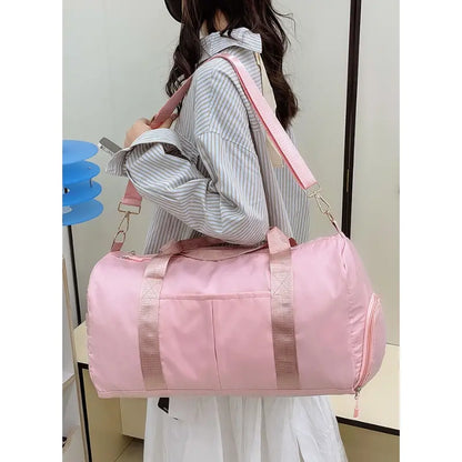 Gym Bag for Women and Men, Workout Bag for Sports, Travel Duffel Bag with Shoe and Wet Clothes Compartments