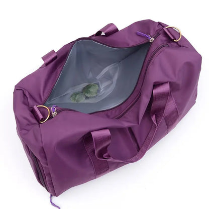 Gym Bag for Women and Men, Workout Bag for Sports, Travel Duffel Bag with Shoe and Wet Clothes Compartments