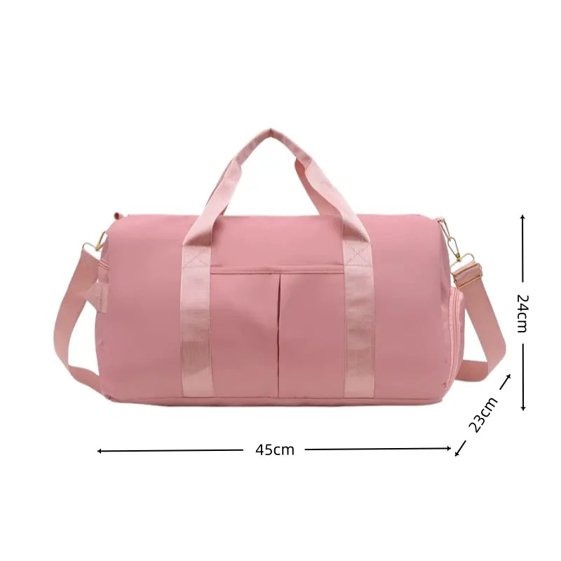 Gym Bag for Women and Men, Workout Bag for Sports, Travel Duffel Bag with Shoe and Wet Clothes Compartments
