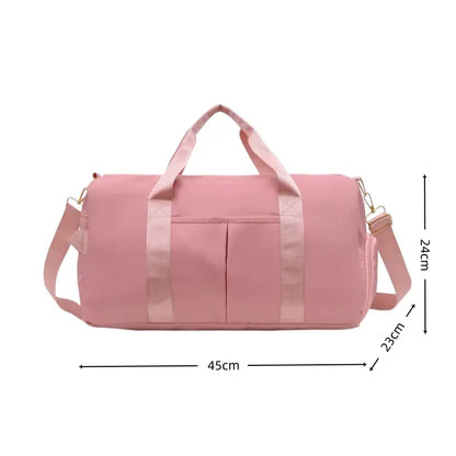 Gym Bag for Women and Men, Workout Bag for Sports, Travel Duffel Bag with Shoe and Wet Clothes Compartments