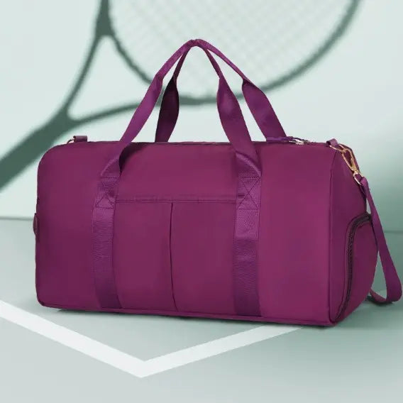 Gym Bag for Women and Men, Workout Bag for Sports, Travel Duffel Bag with Shoe and Wet Clothes Compartments