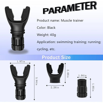 Breathing Trainer,Portable Lung Trainer,Breathing Resistance Trainer for Oral and Muscular Exercise, Daily Fitness Training, Easy-To-Clean Design