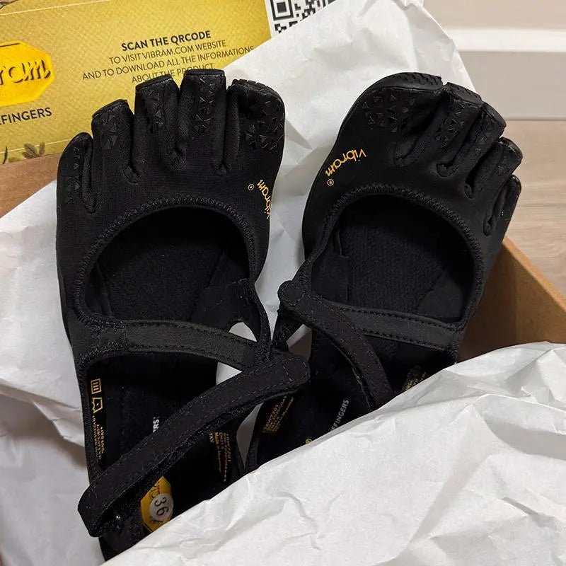 Classic Fivefingers Ballet Flats| Split-Toe Design, Breathable Barefoot Comfort| Ideal for Dance, Yoga, Pilates & Indoor Sports Non-Slip Lightweight Breathable Comfortable Fashion Zumba Shoes