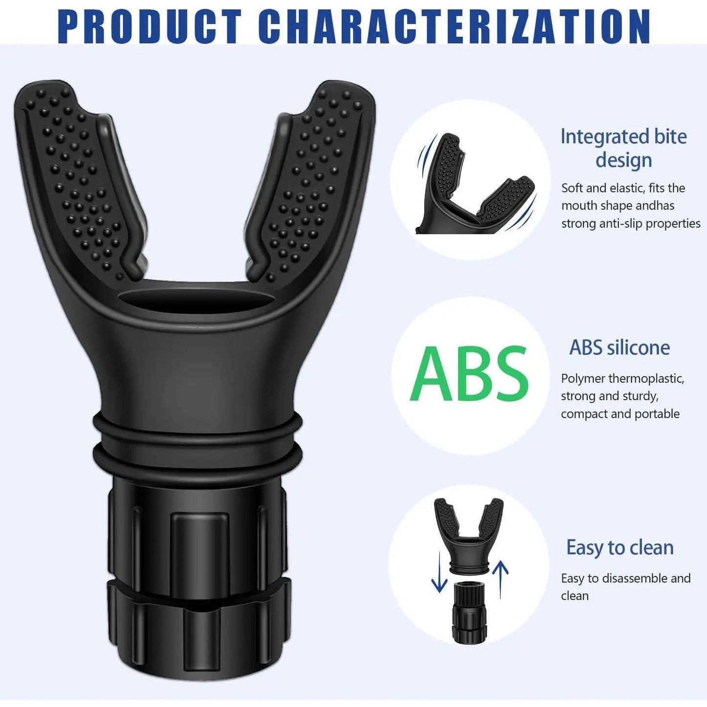 Breathing Trainer,Portable Lung Trainer,Breathing Resistance Trainer for Oral and Muscular Exercise, Daily Fitness Training, Easy-To-Clean Design