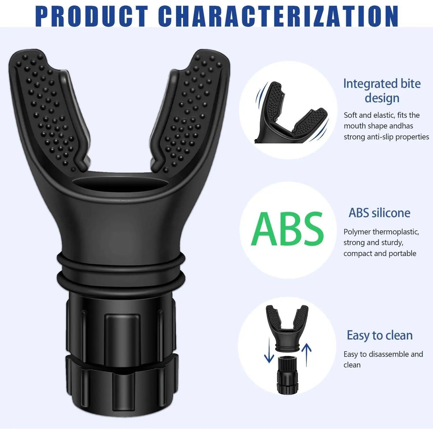 Breathing Trainer,Portable Lung Trainer,Breathing Resistance Trainer for Oral and Muscular Exercise, Daily Fitness Training, Easy-To-Clean Design