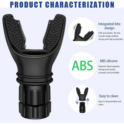 Breathing Trainer,Portable Lung Trainer,Breathing Resistance Trainer for Oral and Muscular Exercise, Daily Fitness Training, Easy-To-Clean Design